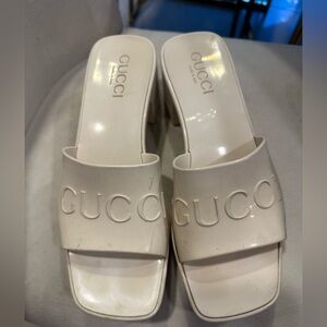 Gucci Women's Cream Mules